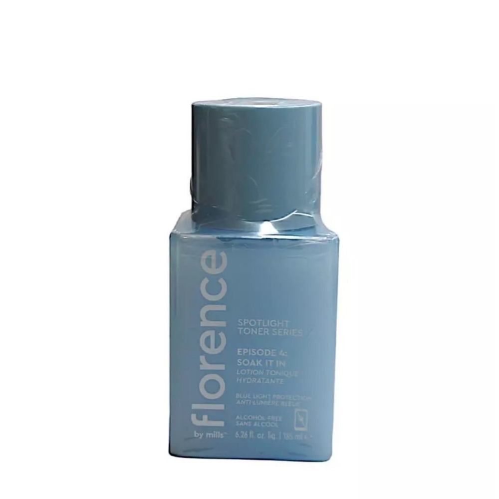 New FLORENCE BY MILLS Spotlight Toner Series Episode 4:Soak It In 6.26 oz Blue